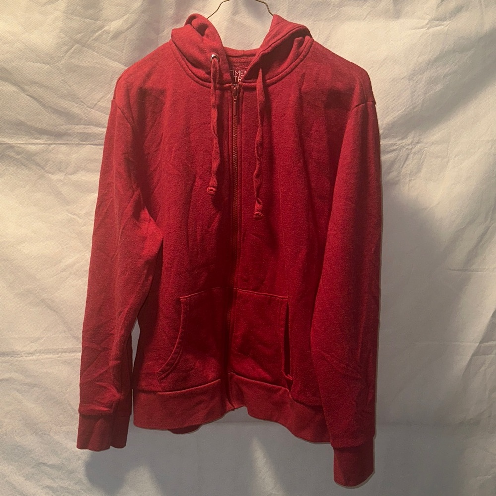 Red Zip-Up Hoodie